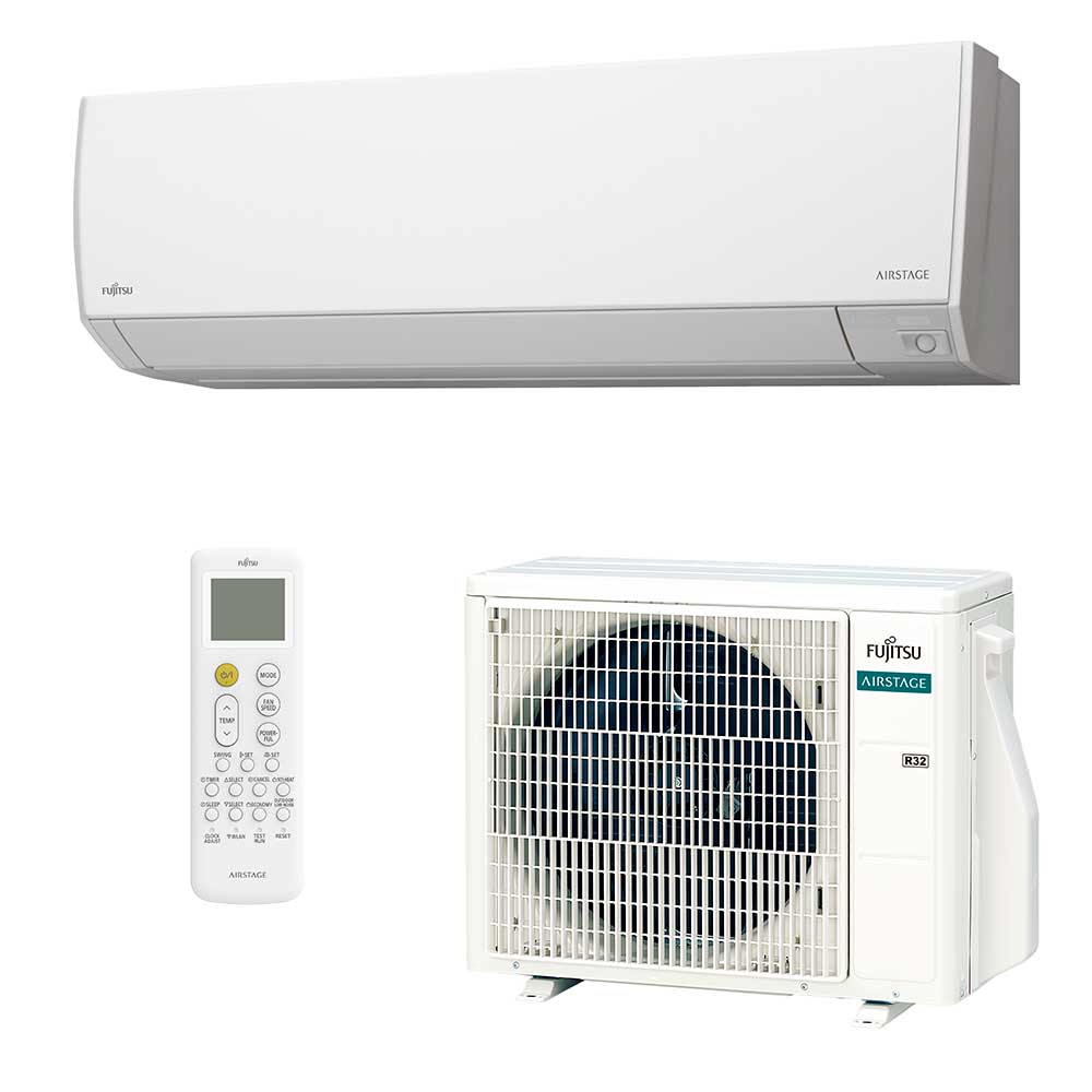 Split Hi-Wall Inverter Fujitsu Airstage Premium 9.000 Btu/h Quente/Frio 220v